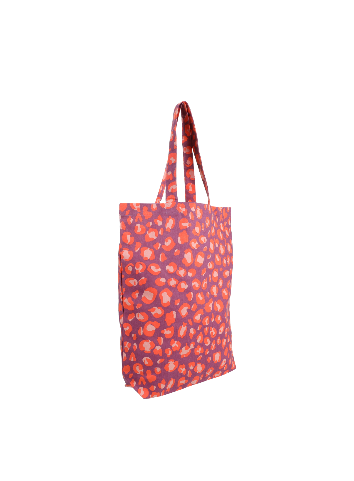 Cotton Bag in Leopard Purple Tales Litchi & Blood Orange from Kado Design
