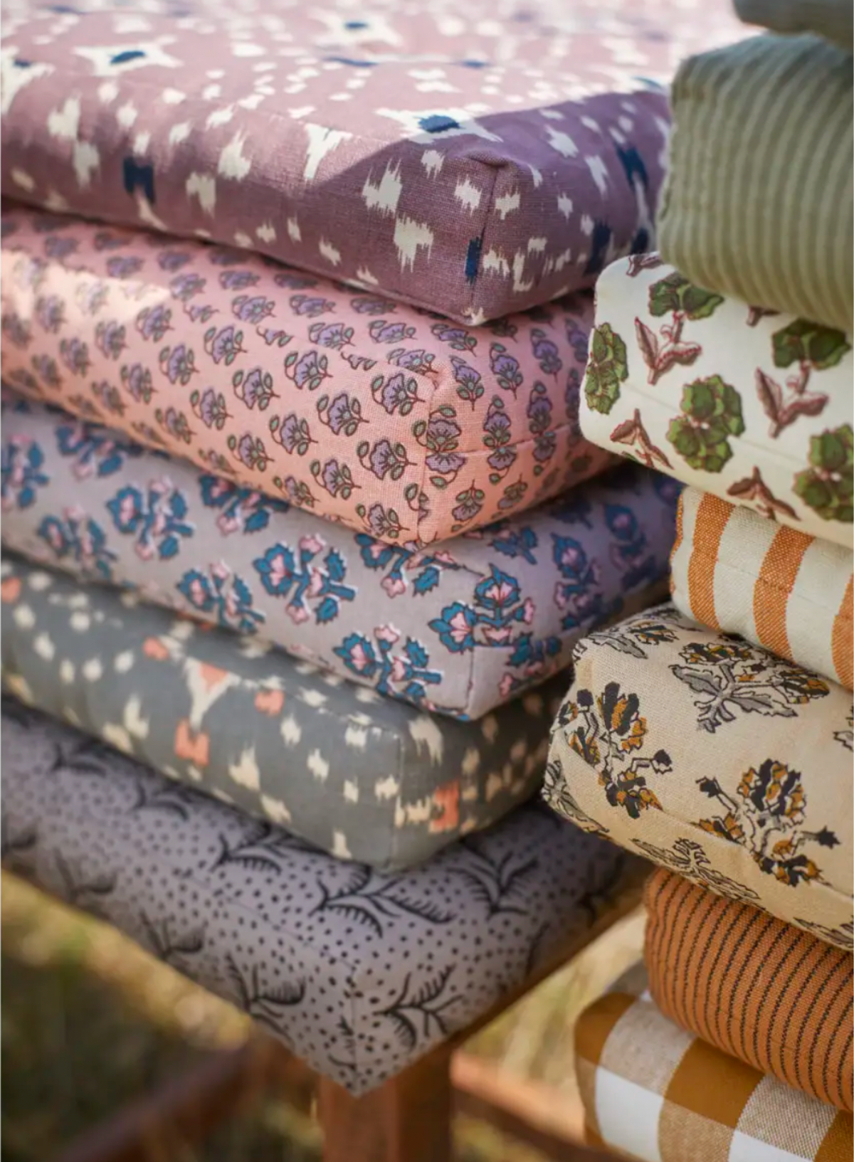 Madam Stoltz Adele Cotton Chair Pad