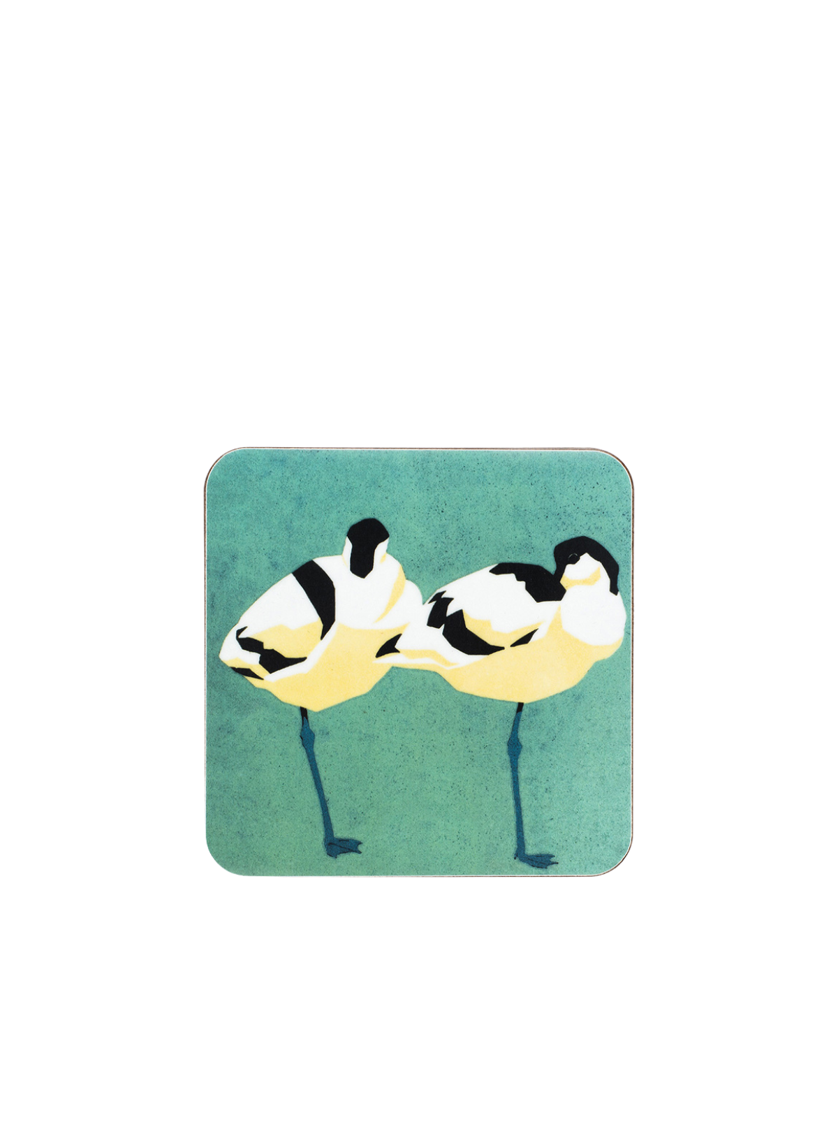 Two Snoozing Avocets Coaster from Red Hare Publishing