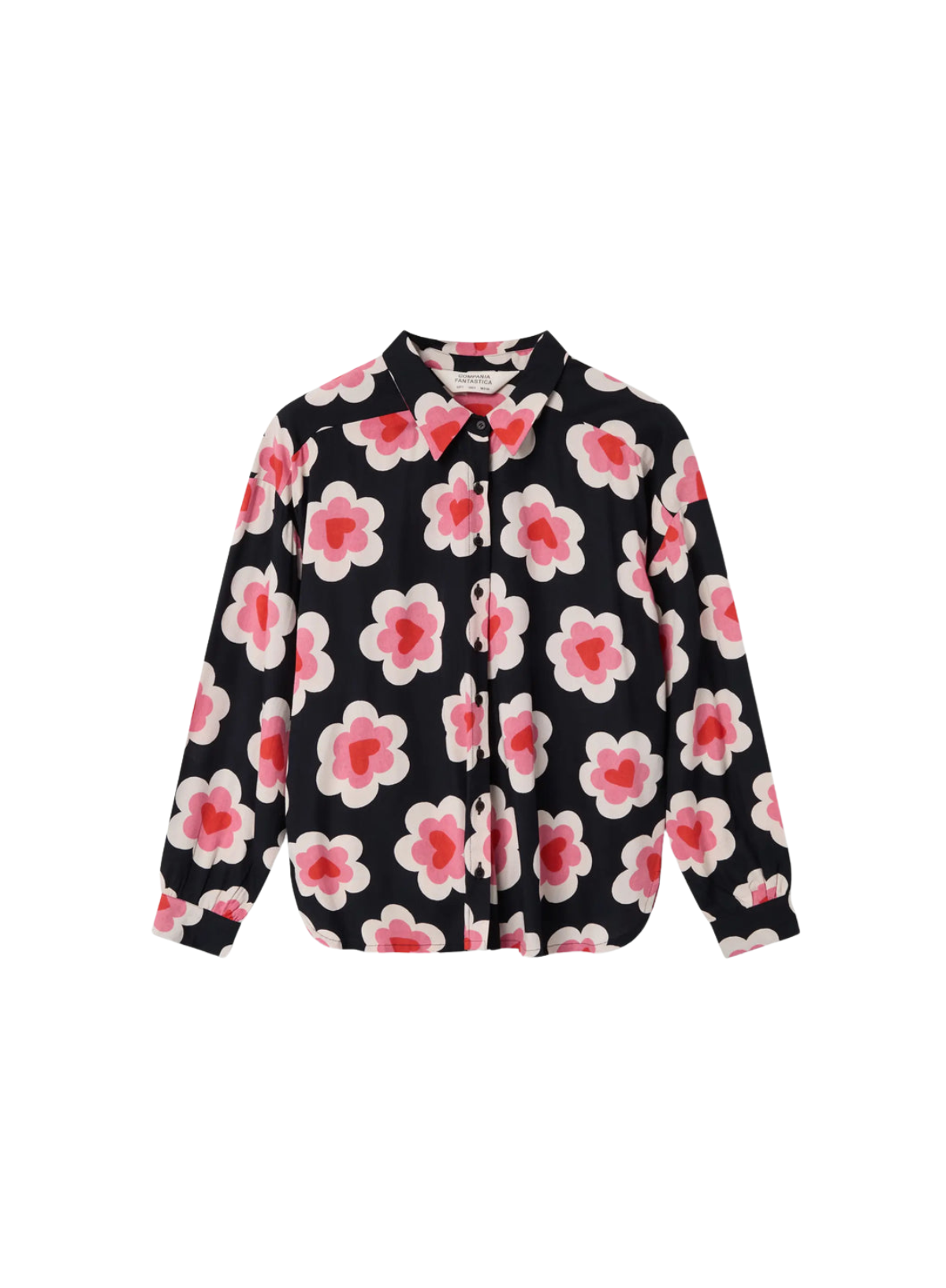 Colourful Print Shirt in Sweet Heart from Compañia Fantastica