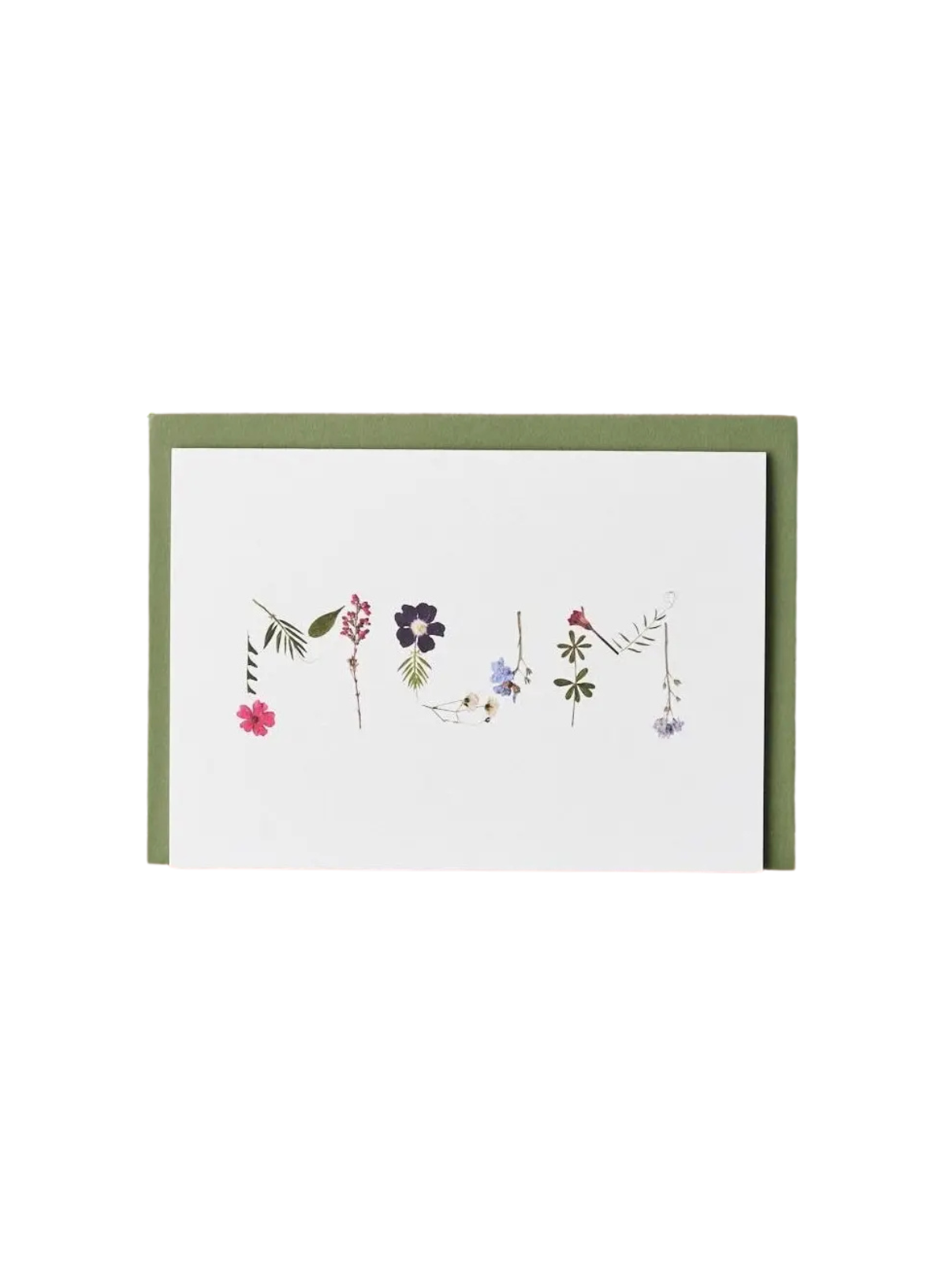 Botanique Workshop MUM Pressed Flower Message Card