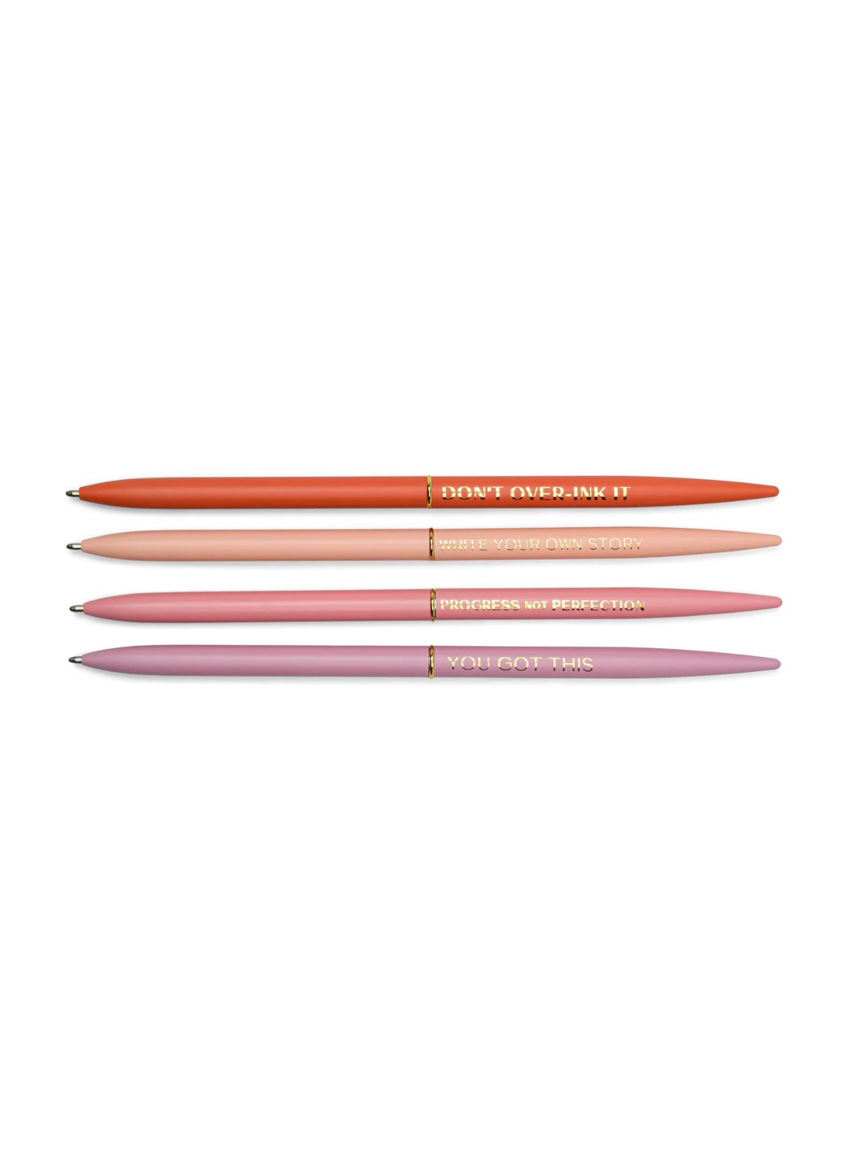 Twisty Slim Metal Pen Set Motivation from Designworks Ink