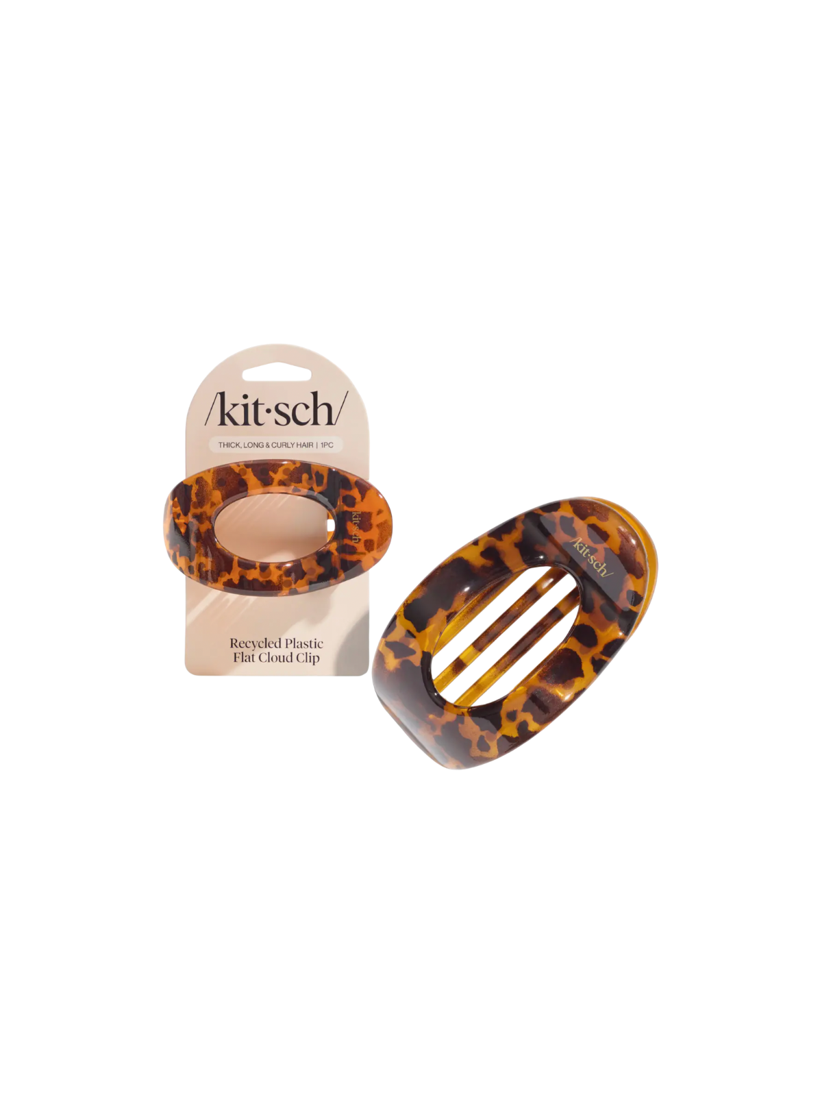 Kitsch Large Flat Cloud Clip in Tort
