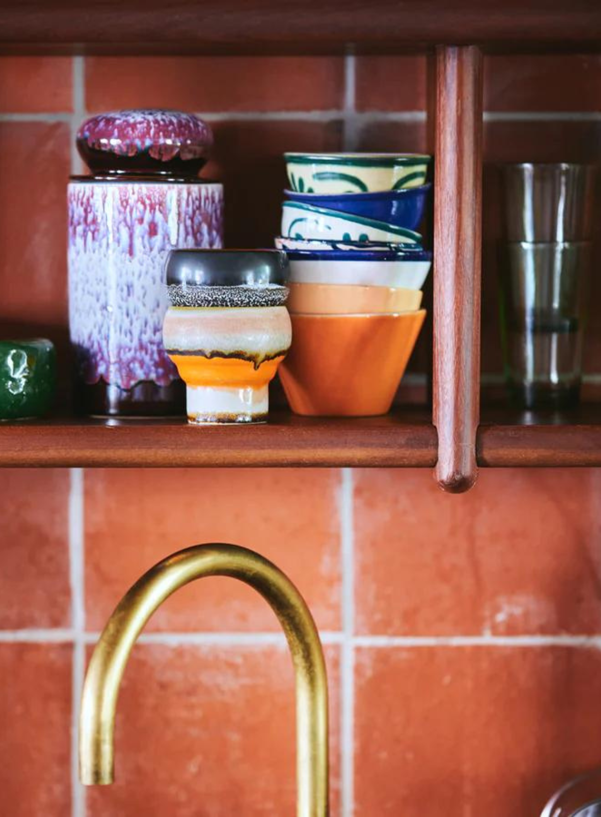 HK Living 70's Style Storage Jar in Yeti