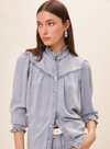Lorena Shirt in Bleu Jeans from Suncoo