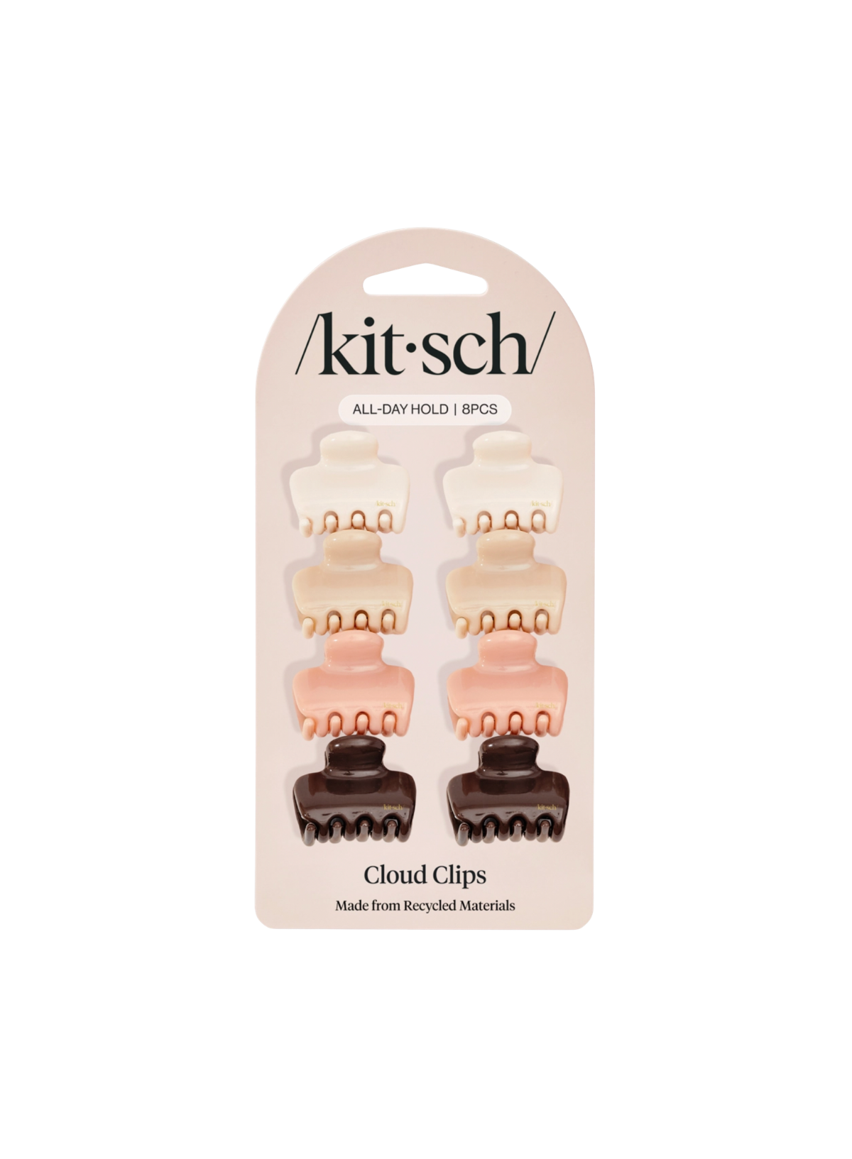 Kitsch Mini Cloud Clips 8pc Set in Rosewood