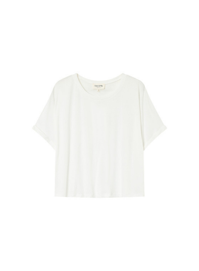 Parma T-Shirt in Ecru from Grace & Mila