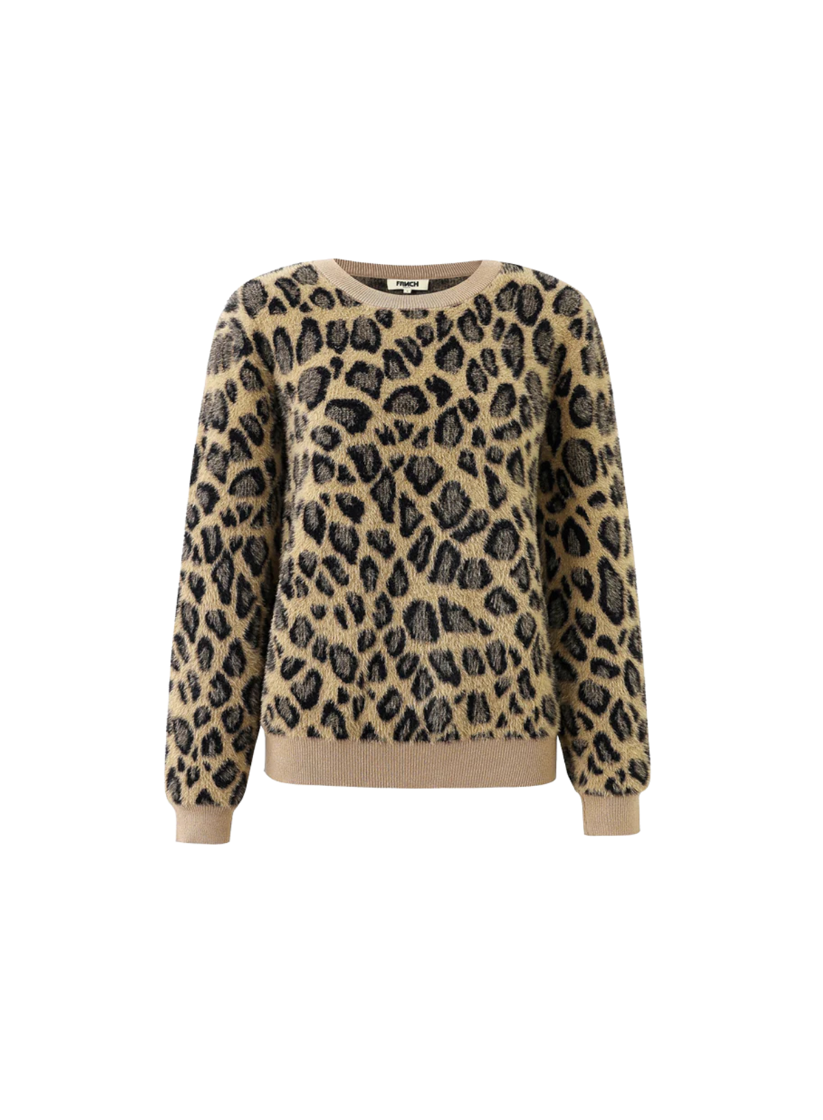FRNCH Canna Leopard Print Sweater
