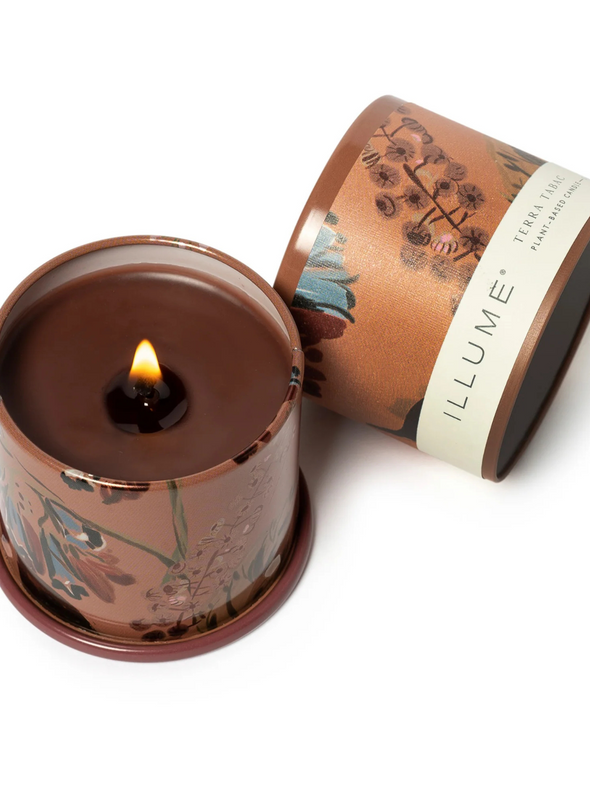 Terra Tabac Demi Vanity Tin Candle 20 Hours from Illume