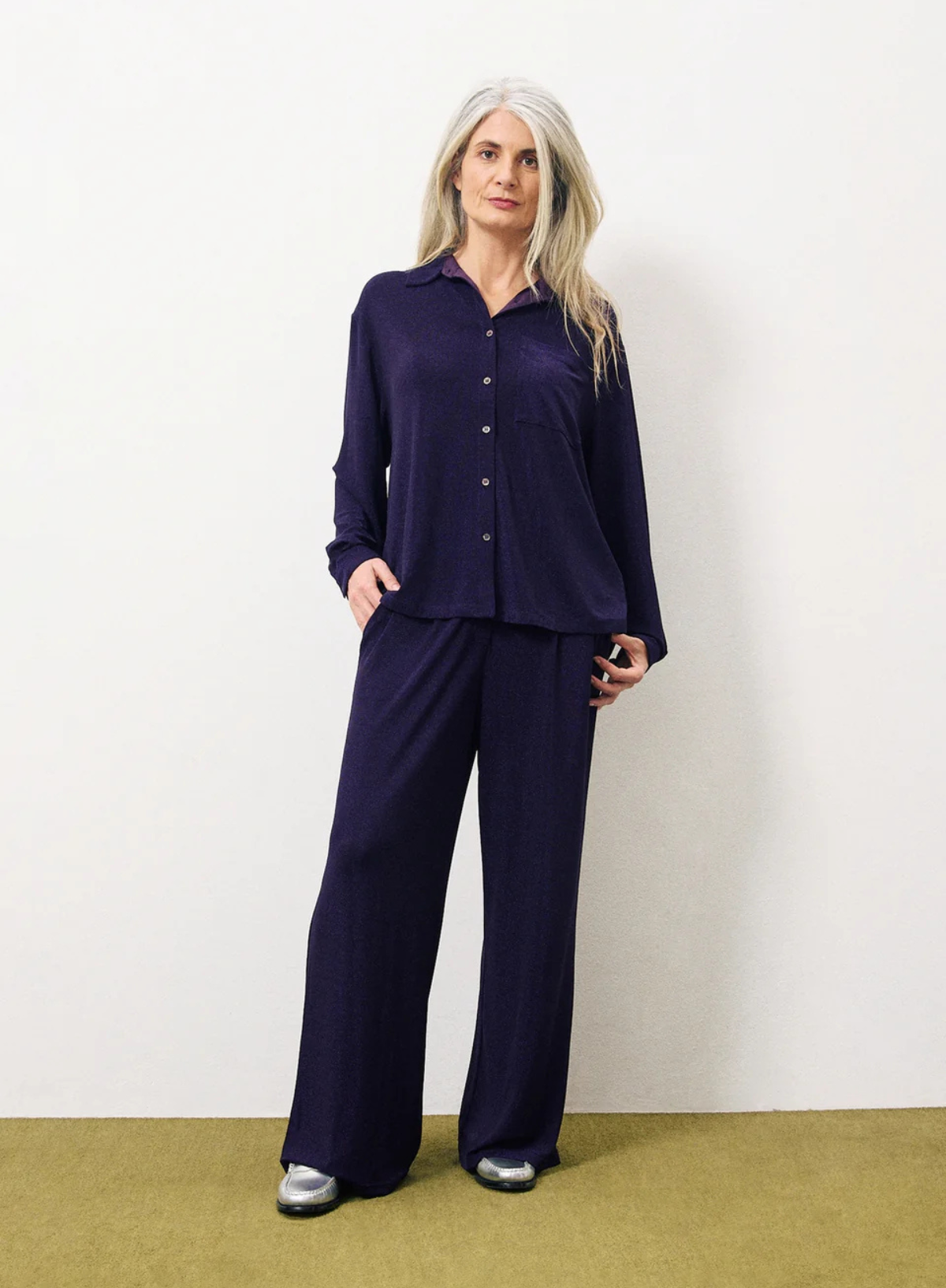 Carla Shirt in Violet Sparkle from FRNCH