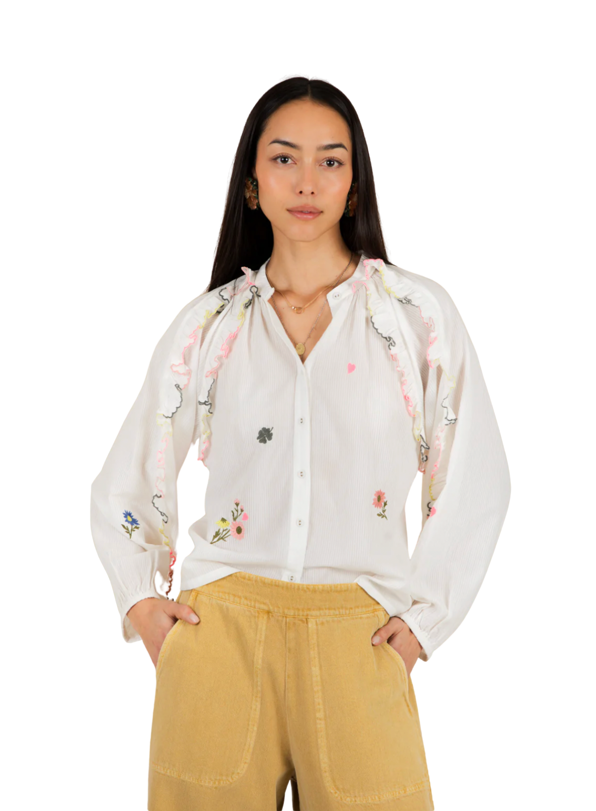 Bonté Alice Shirt in White Multi
