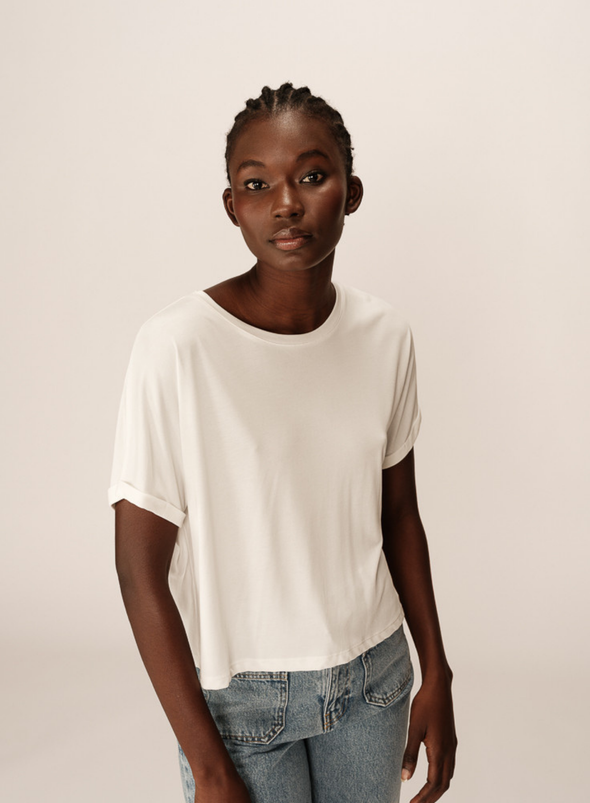 Parma T-Shirt in Ecru from Grace & Mila