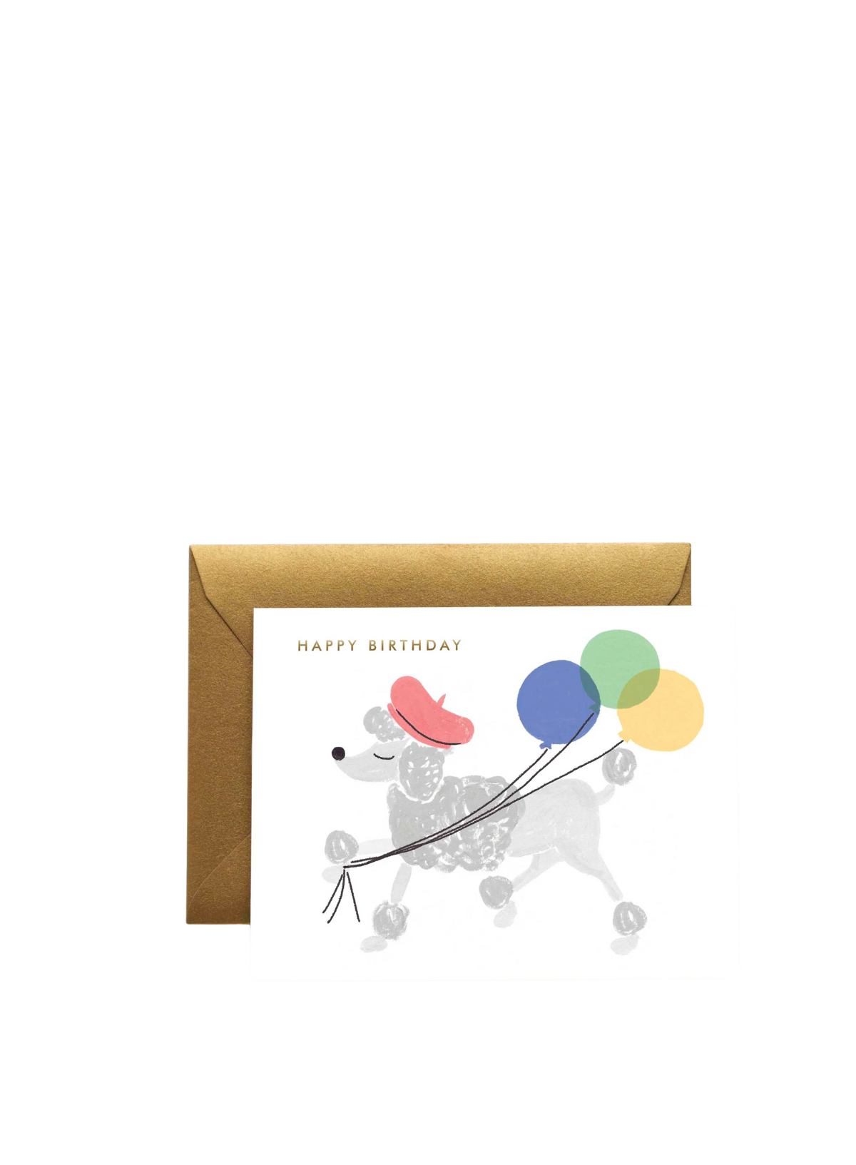 French Poodle Birthday Card from Rifle Paper Co.