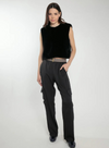 Edelweiss Faux Fur Gilet in Black from Nooki