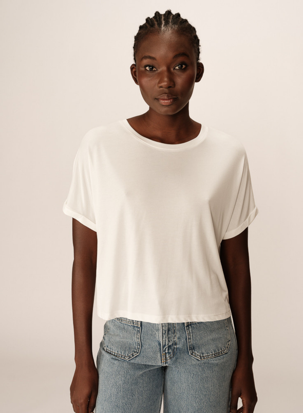 Parma T-Shirt in Ecru from Grace & Mila