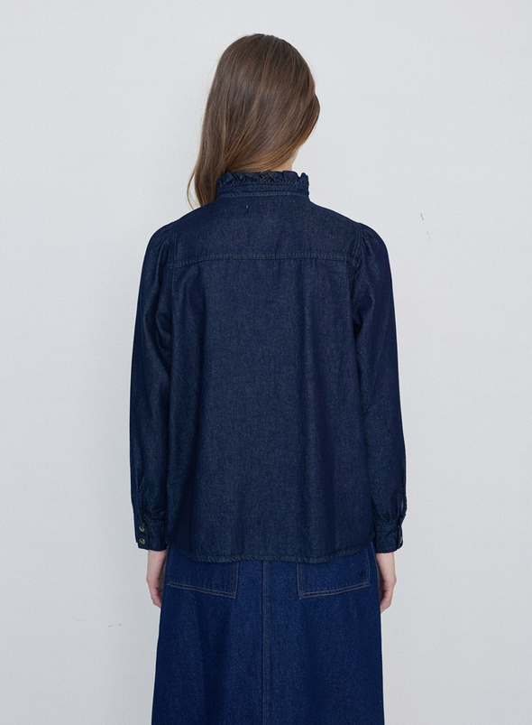 Meli Denim Shirt in Indigo from Yerse