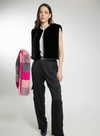 Edelweiss Faux Fur Gilet in Black from Nooki