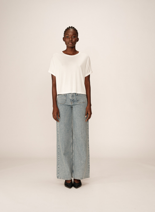 Parma T-Shirt in Ecru from Grace & Mila