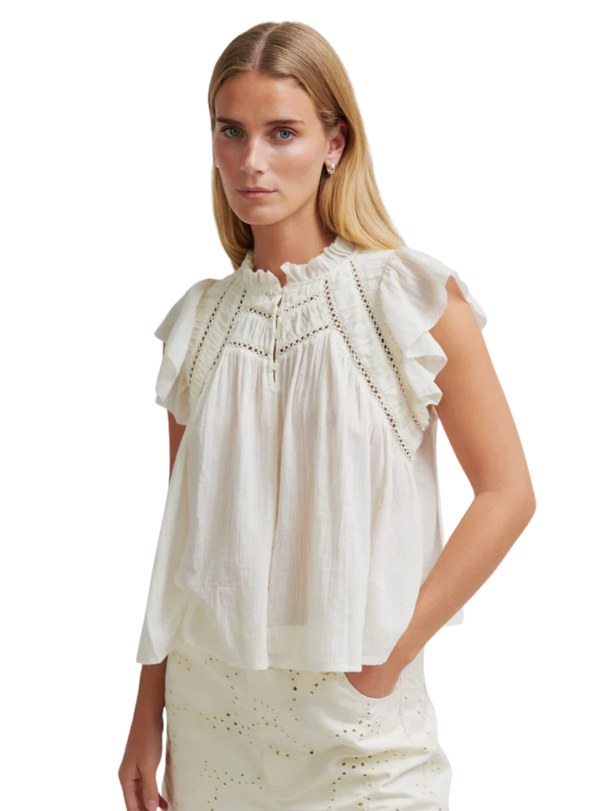 Second Female Gaya Top in Eggnog