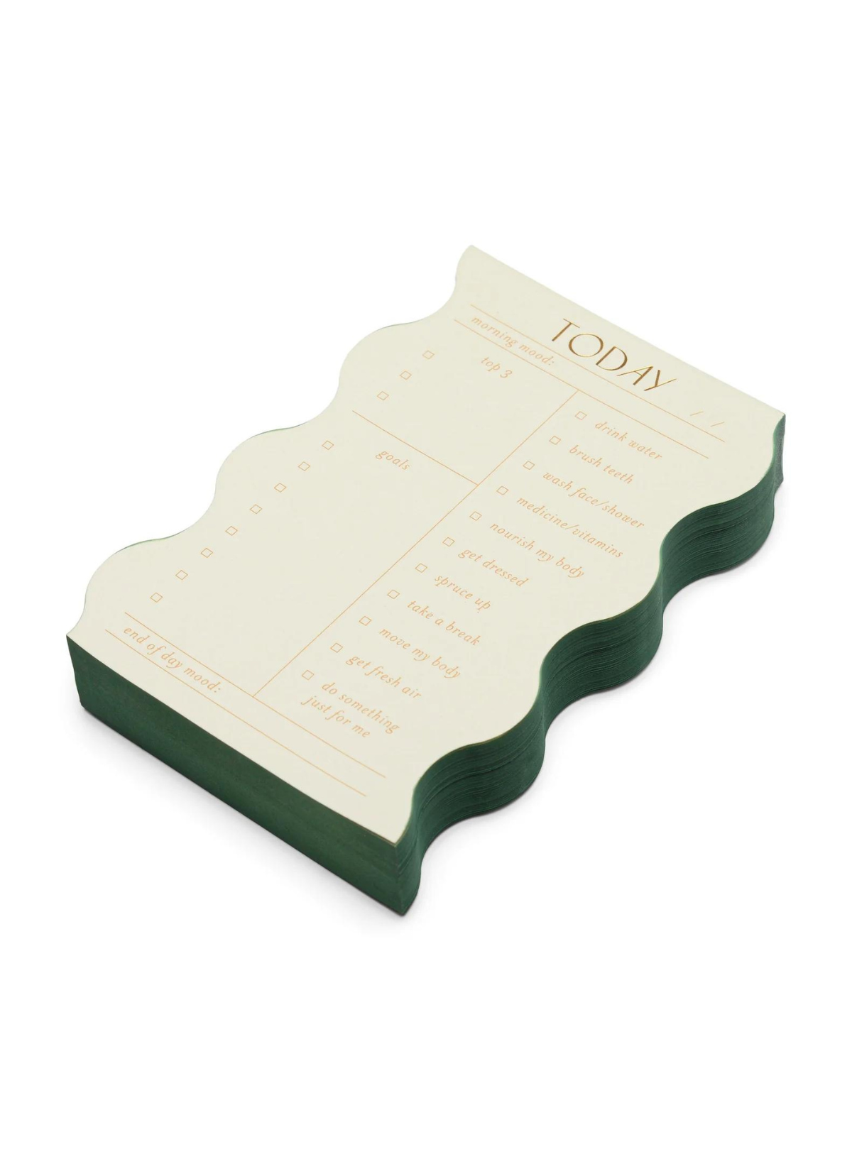 Wavy Daily Notepad in Sage from Designworks Ink