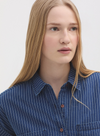 Striped Denim Shirt in Dark Denim from Nice Things
