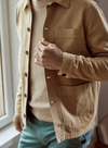 Lorge Woven Jacket in Beige from Faguo