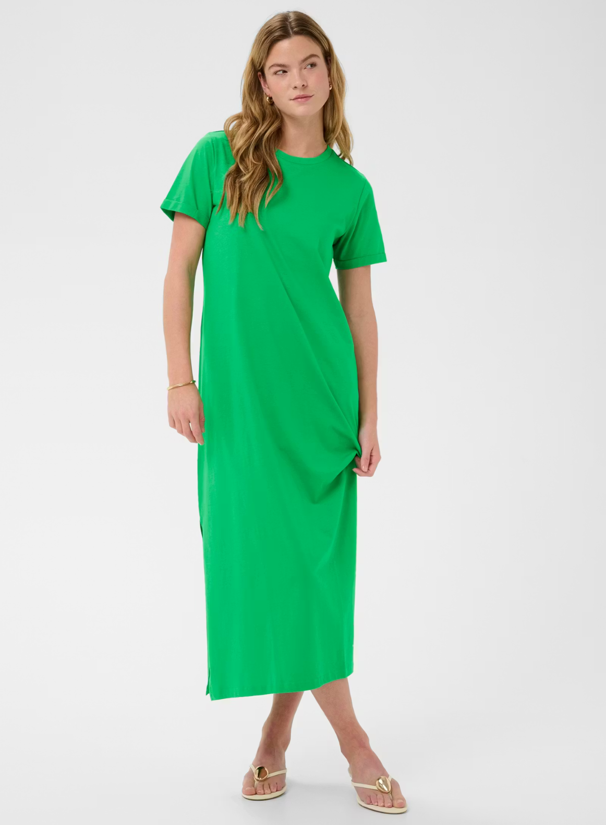 Kaffe Celina Dress in Bright Green