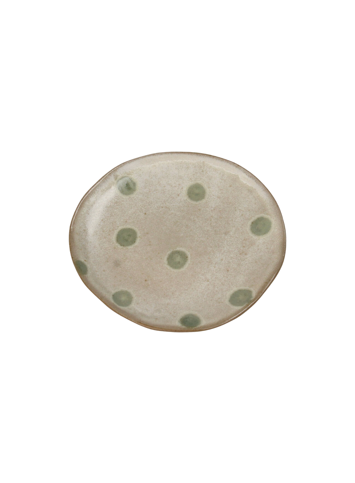 Kersten Green Dots Plate 13cm