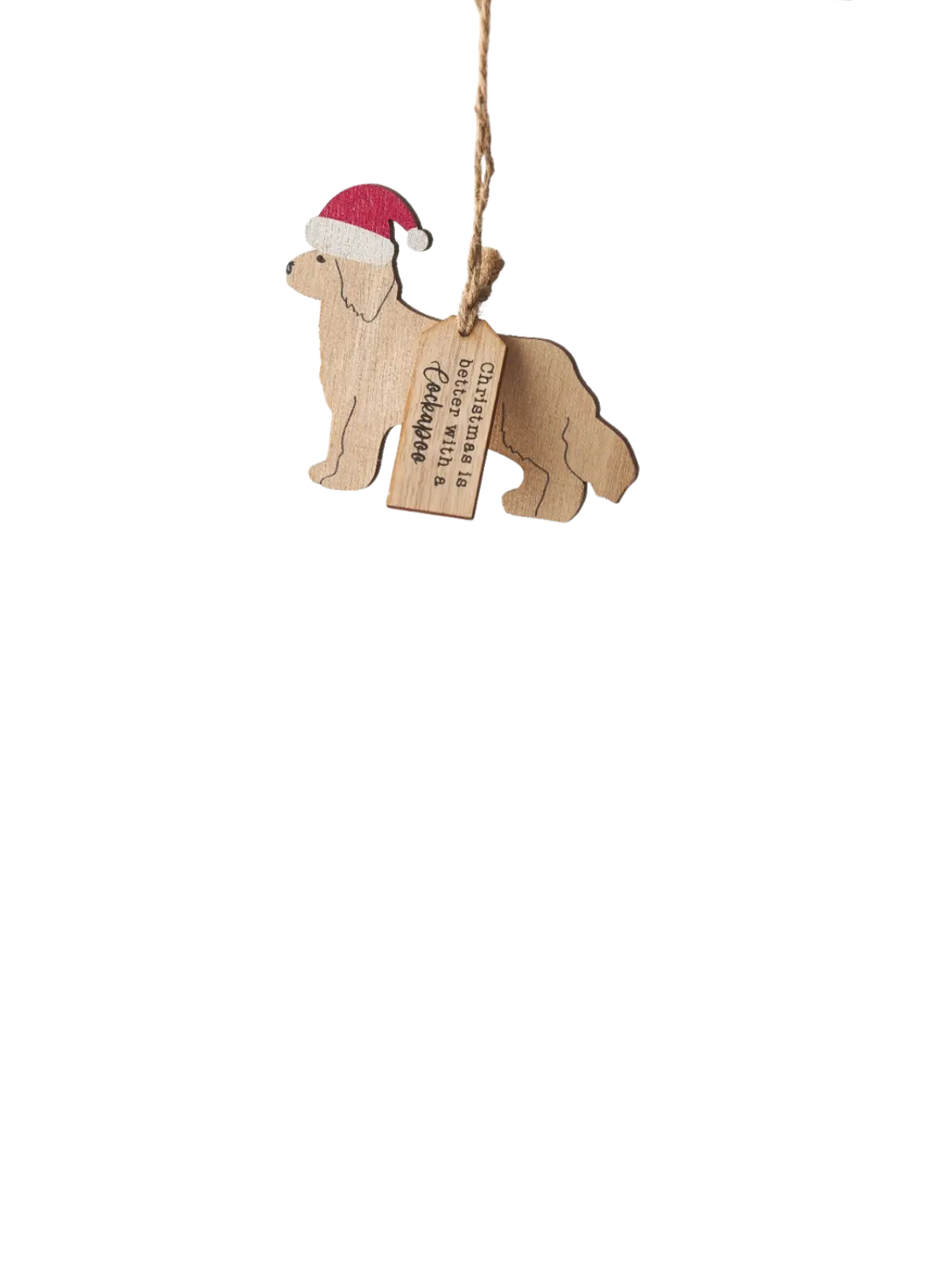 Christmas is Better with a Cockapoo Hanger from Gainsborough Giftware