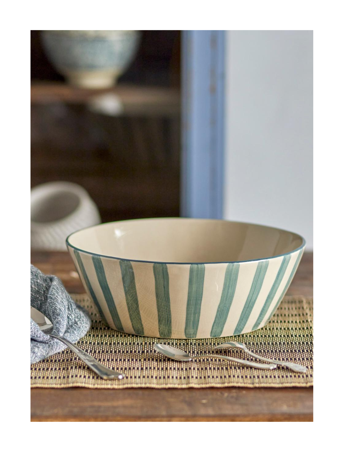Begonia Large Green Bowl from Bloomingville