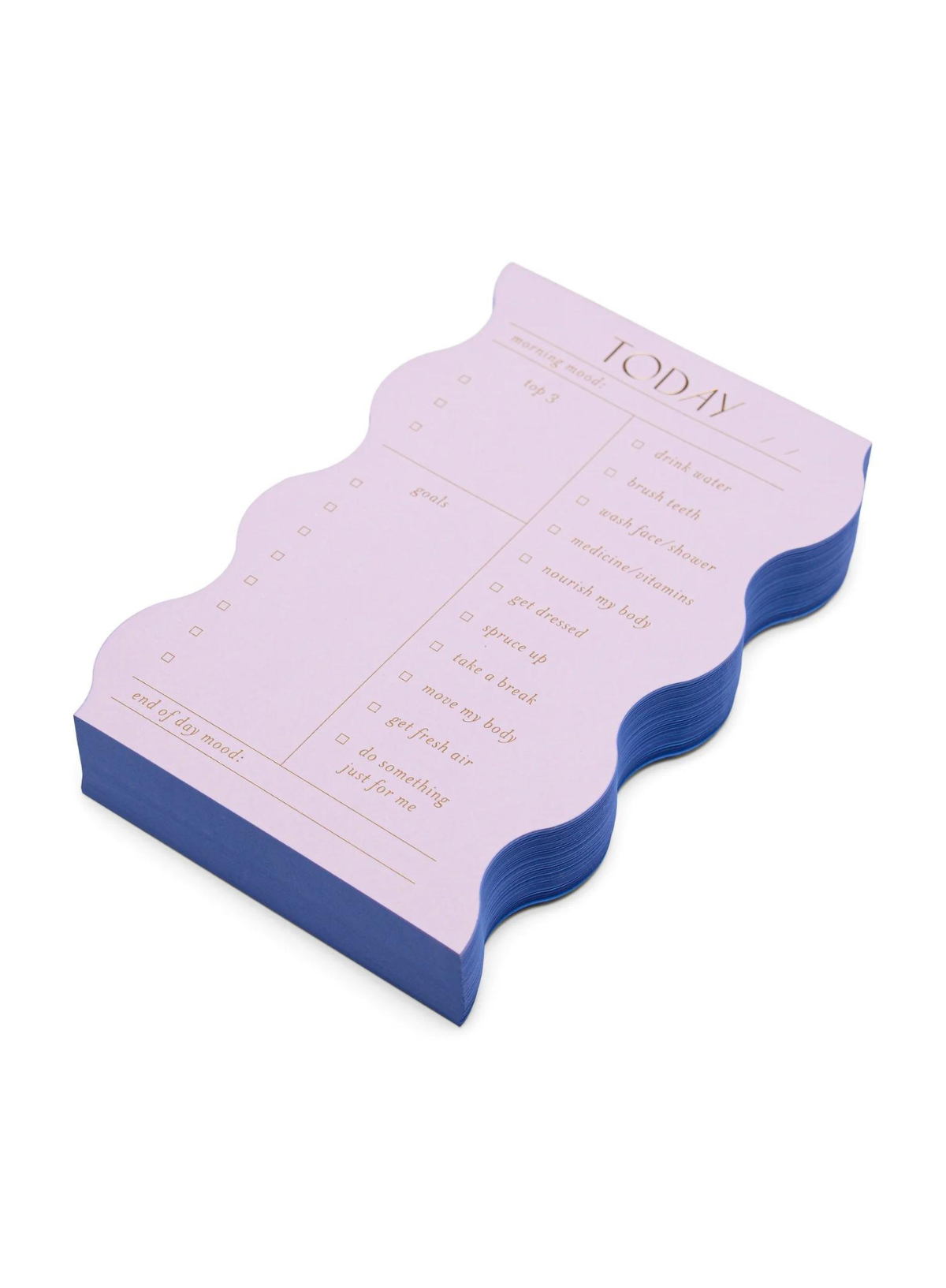 Wavy Daily Notepad in Lilac from Designworks Ink