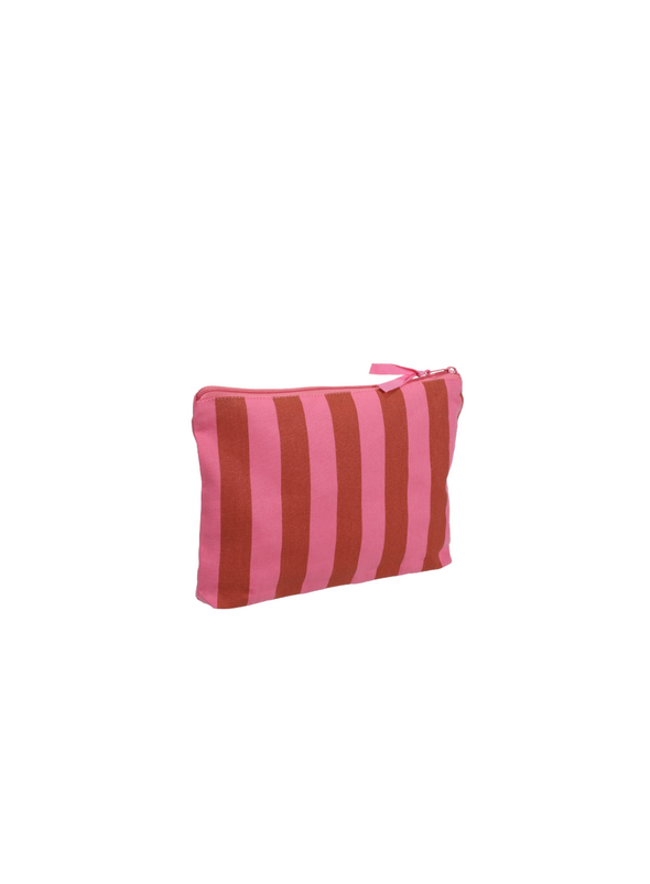 Toilet Bag in Stripes Grapefruit & Ginger from Kado Design