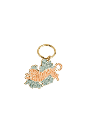 Floral Tigress Enamel Keychain from Cai & Jo