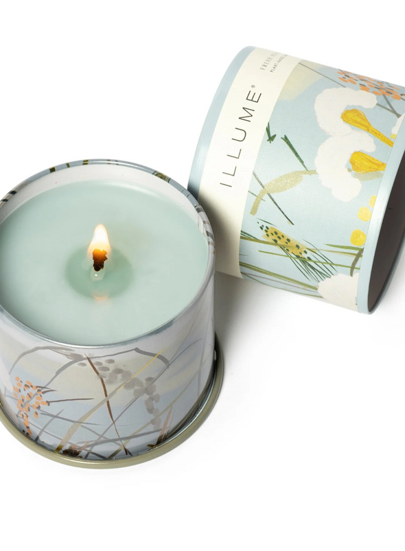 Fresh Sea Salt Demi Vanity Tin Candle 20 hours from Illume