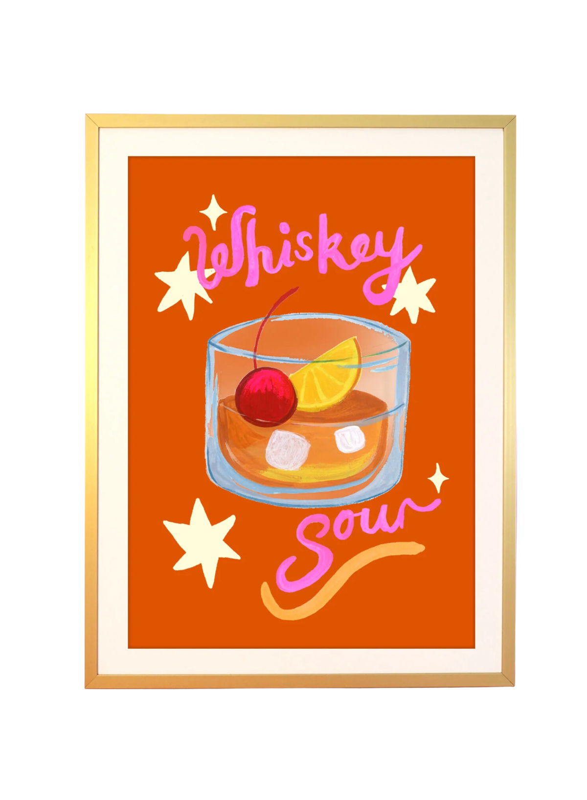 Whiskey Sour Cocktail Print: A4 from Eleanor Bowmer