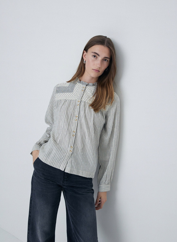 Ania Blouse in Ecru from Yerse