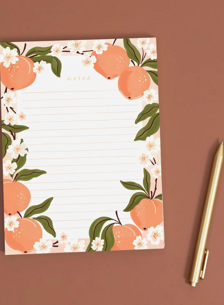 Peaches Notepad from 1Canoe2