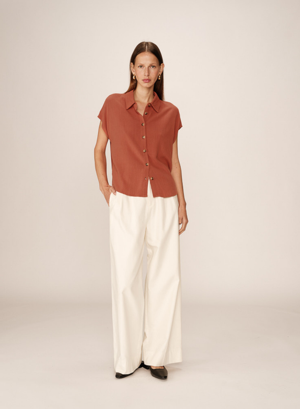 Perez Shirt in Terracotta from Grace & Mila