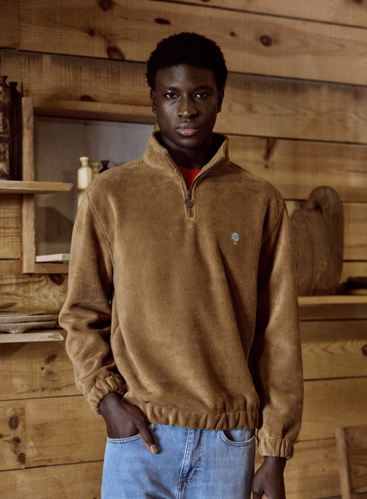 Ambroise Sweatshirt in Brown from Faguo