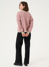 Ellery Knit Pullover in Rose/Feather Gray from Kaffe