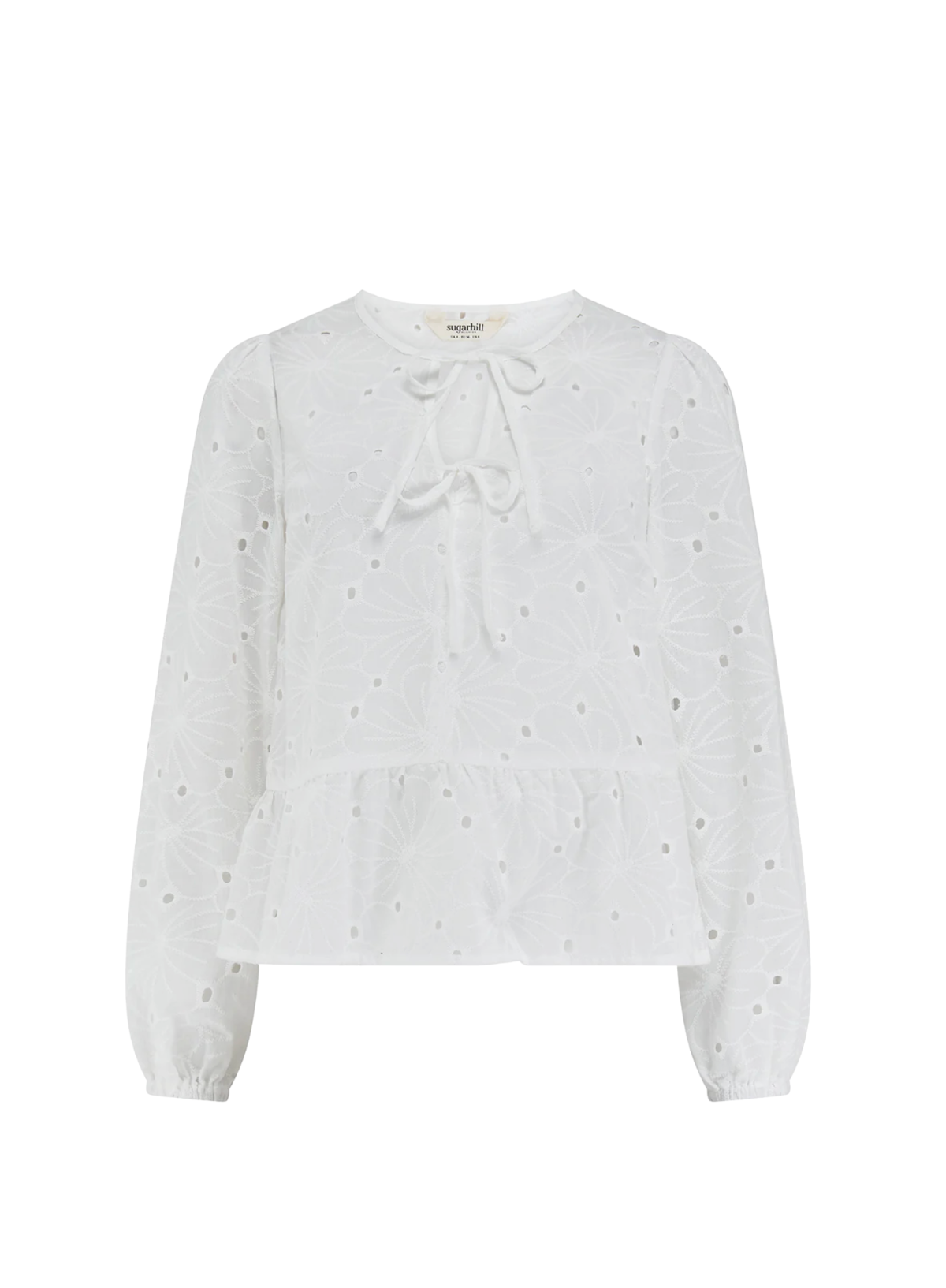 Sugarhill Morgan Top Off White, Floral Broderie Anglaise