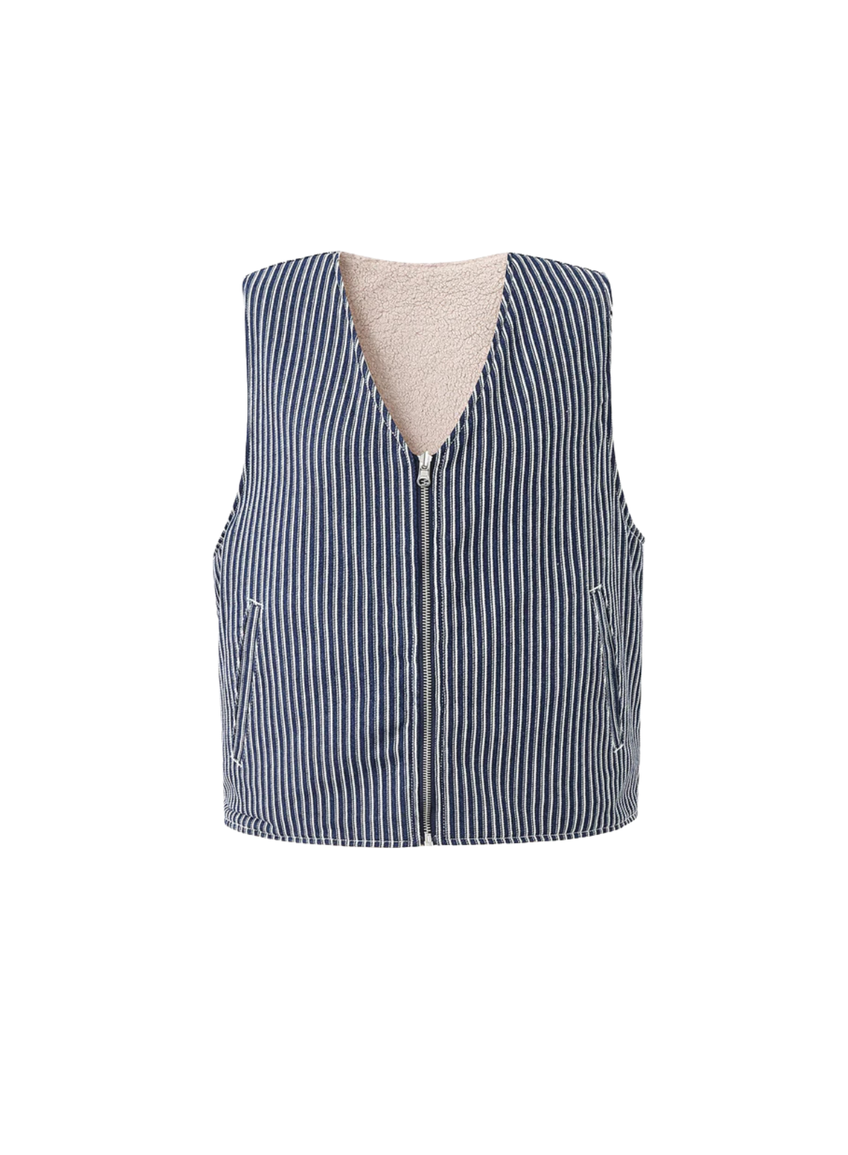 Cymric Vest in Denim Blue Jean from FRNCH