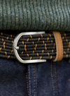 Belt Synthetic Woven in Khaki27 from Faguo