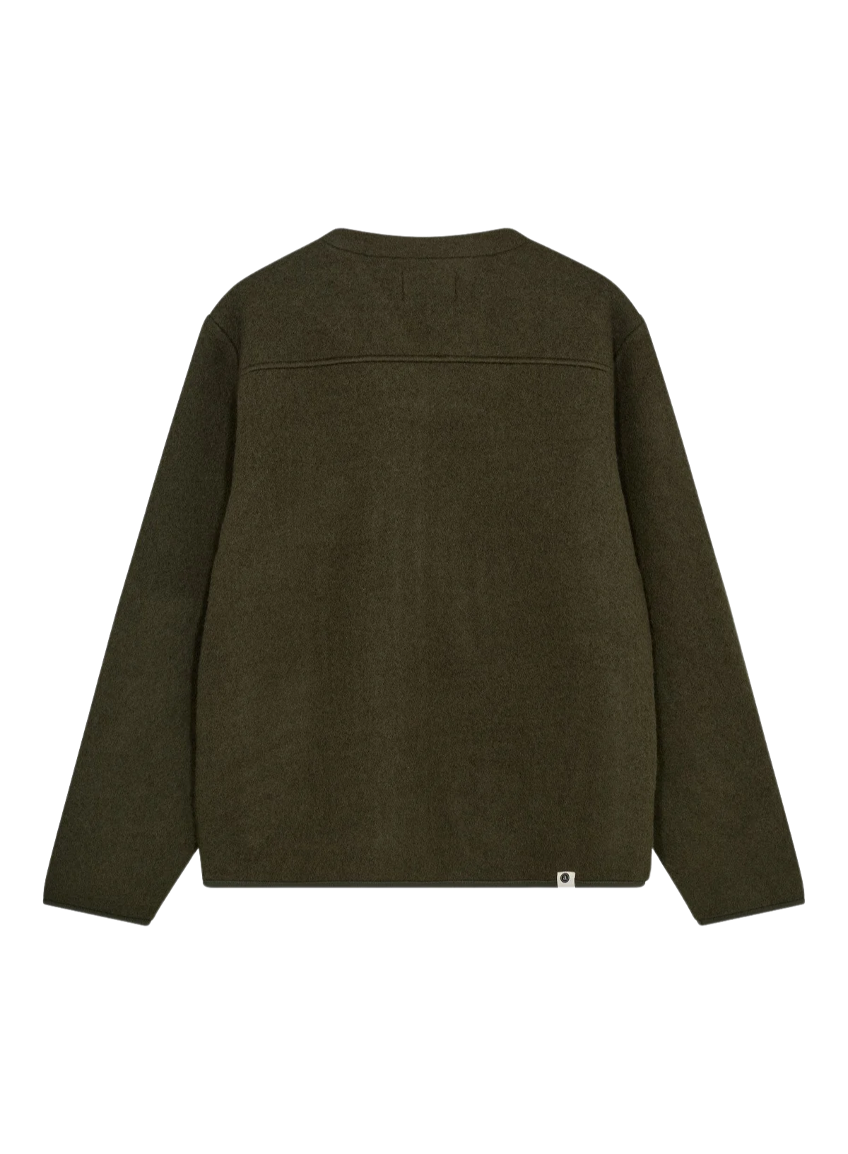 Anerkjendt Aksigurd Boiled Wool Overshirt in Forest Night