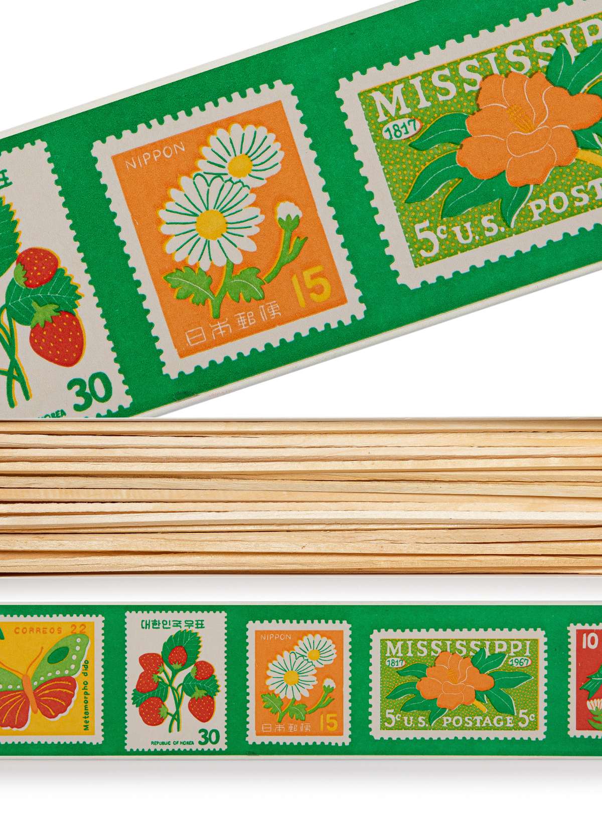 Vintage Stamp Long Matches from Archivist