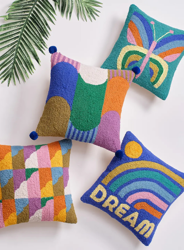 Colour Dream Hook Cushion from Peking Handicraft