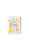 Thanks Pretty Flowers and Butterfly Card from Noi