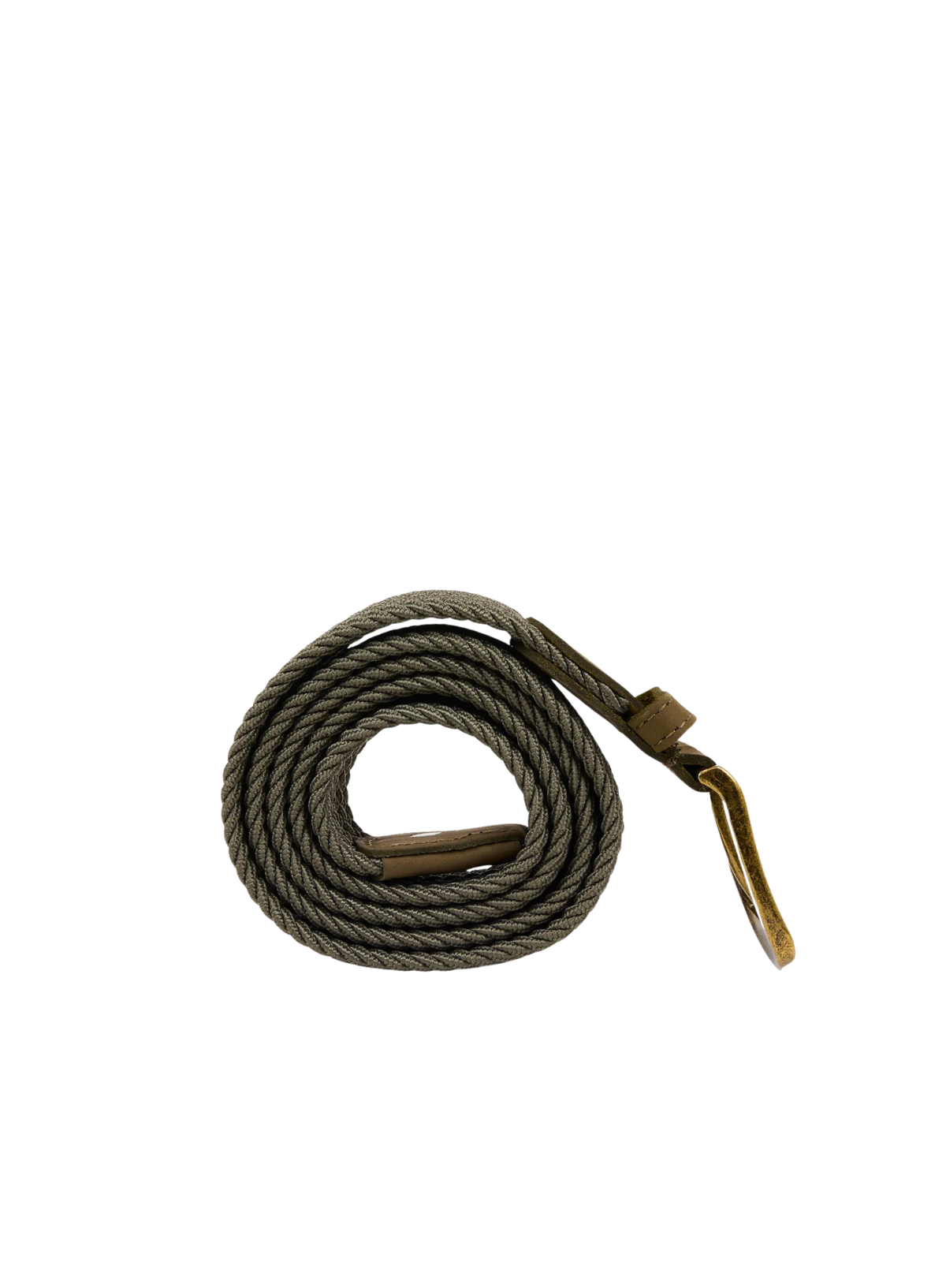 Faguo Woven Belt in Dark Olive KAK38