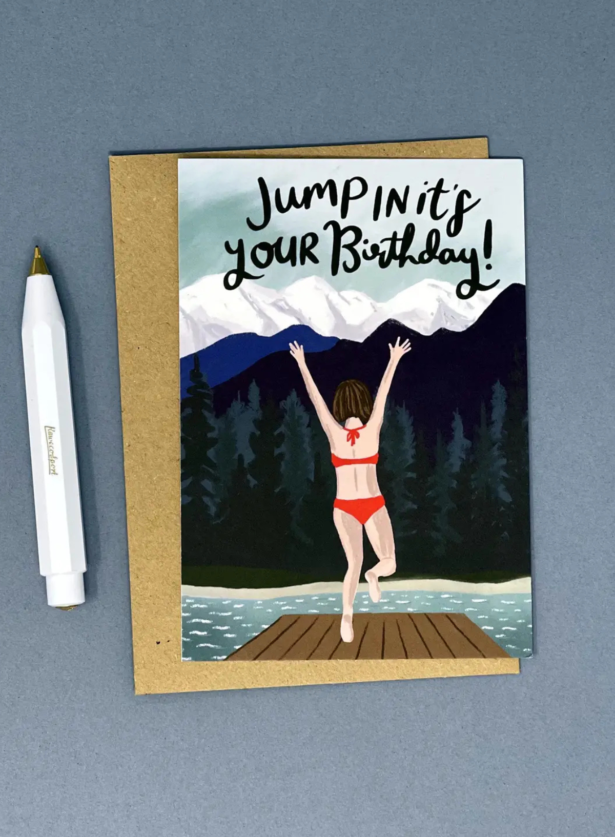 Jump In it's Your Birthday Card from Lomond Paper Co