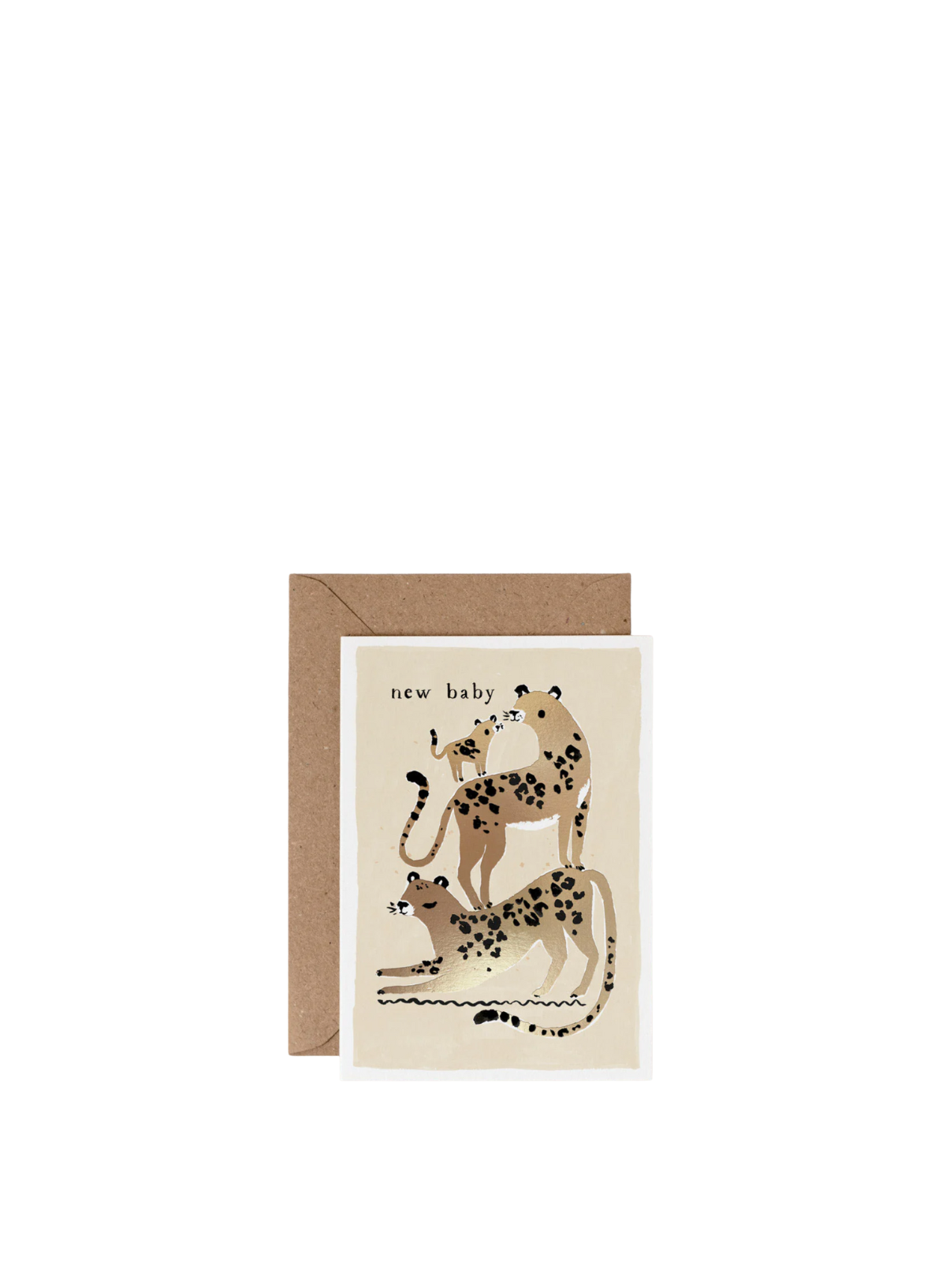 Leopards New Baby Card from Sister Paper Co.